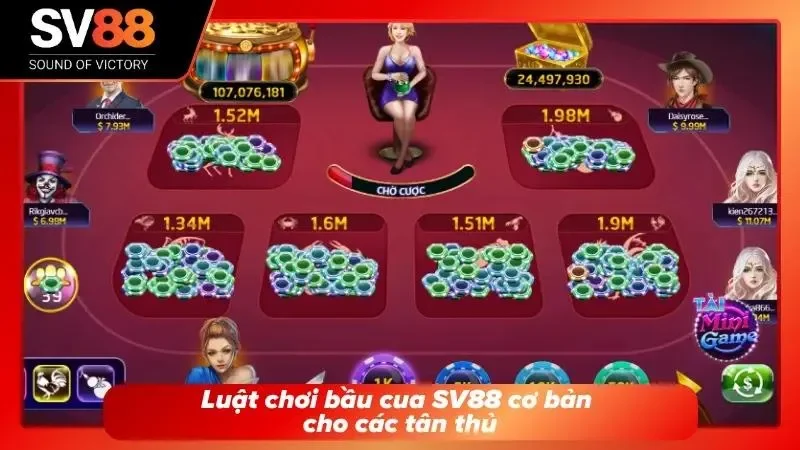 Tìm hiểu quy tắc đặt cược bầu cua SV88 chi tiết