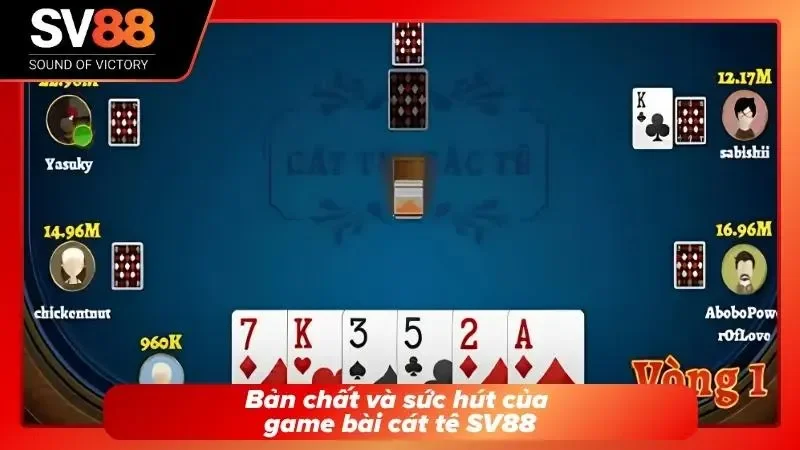 Giao diện trải nghiệm bàn cược Cát Tê SV88 đầy ấn tượng
