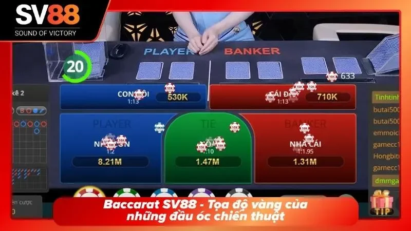 Giao diện sảnh live casino Baccarat đẳng cấp
