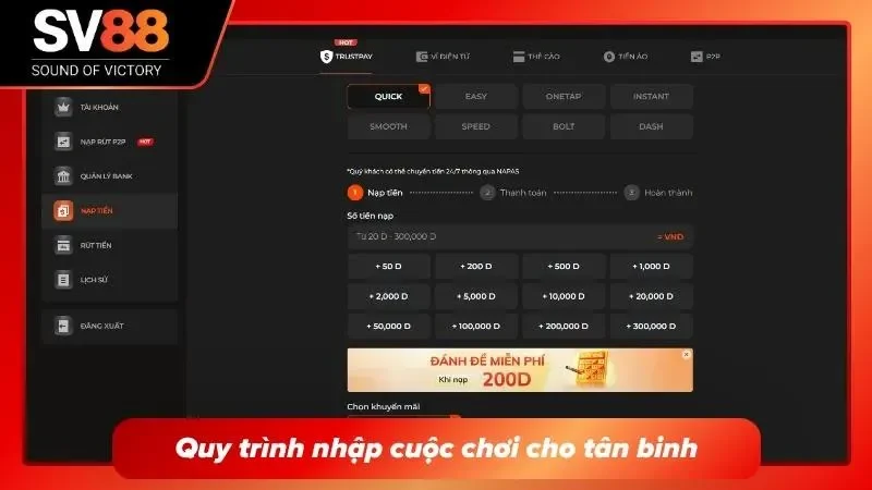 Hệ thống hiển thị giải thích và hướng dẫn ngay màn hình