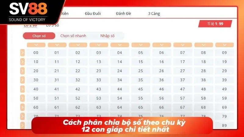 Hướng dẫn phân chia bộ số theo chu kỳ