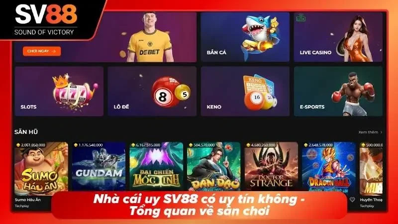 Khám phá tổng quan về nhà cái hàng đầu SV88