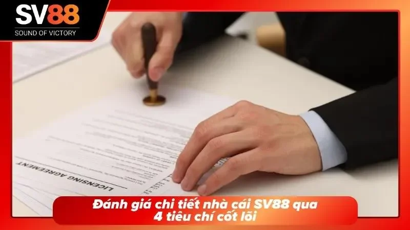 Nhà cái SV88 có uy tín không dựa trên các tiêu chí