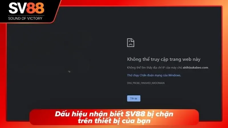 Những biểu hiện phổ biến khi hội viên không thể vào nhà cái SV88