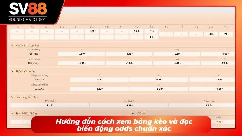 Hướng dẫn cách xem bảng kèo cực đơn giản
